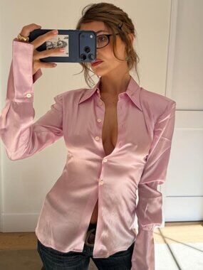 Helsa The Silk Charmeuse Shirt